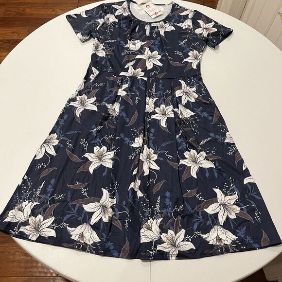 CHARMYI Dress XL for Women Casual Floral Party Swing A-Line Stretch Flowy - Picture 4 of 11
